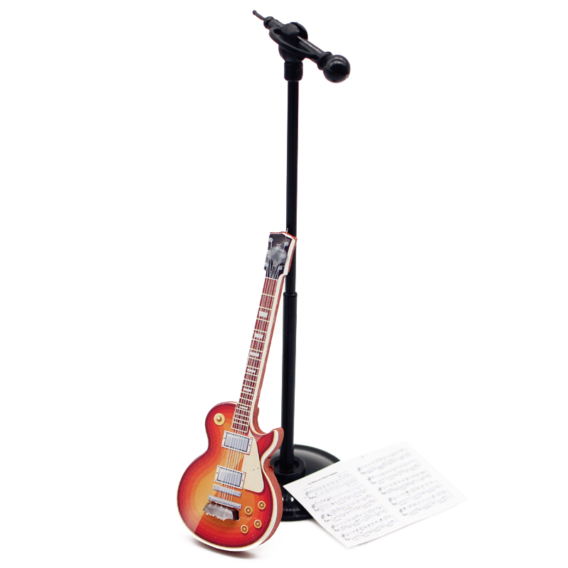 Musical Instruments List - 1:12 Dollhouse Miniature Guitar Microphone Sheet