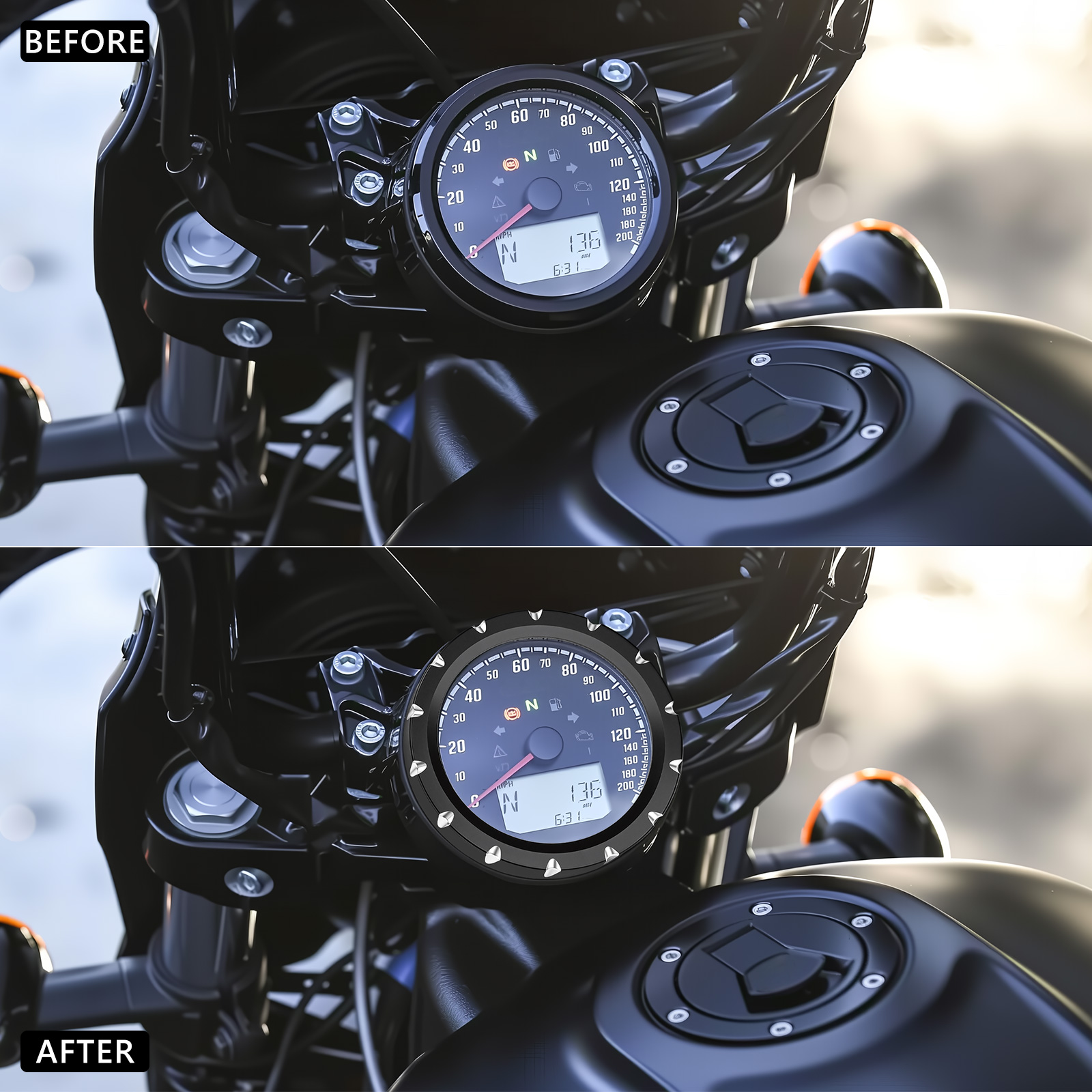 Motorcycle Speedometer Trim Ri - Musical Instrument Of India review and price