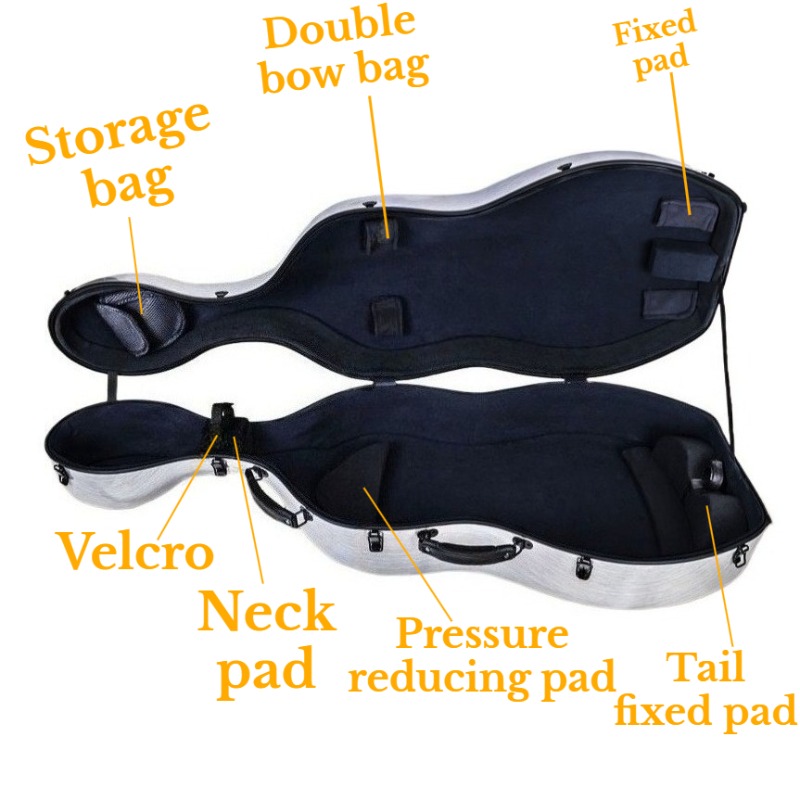 4/4 Carbon Fiber Cello Case Sc - Musical Instrument Box review and price