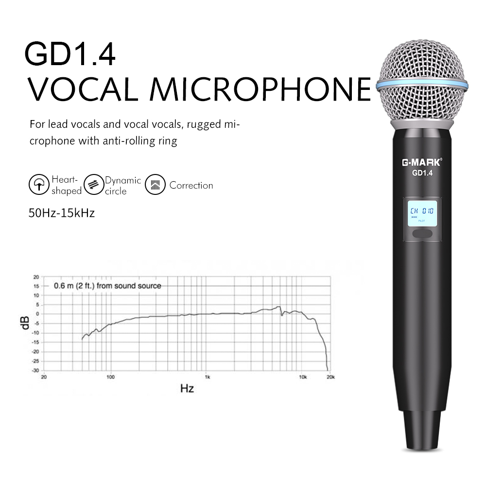 G-MARK GLXD4 Professional UHF  - Shure Mic Sm7B review and price
