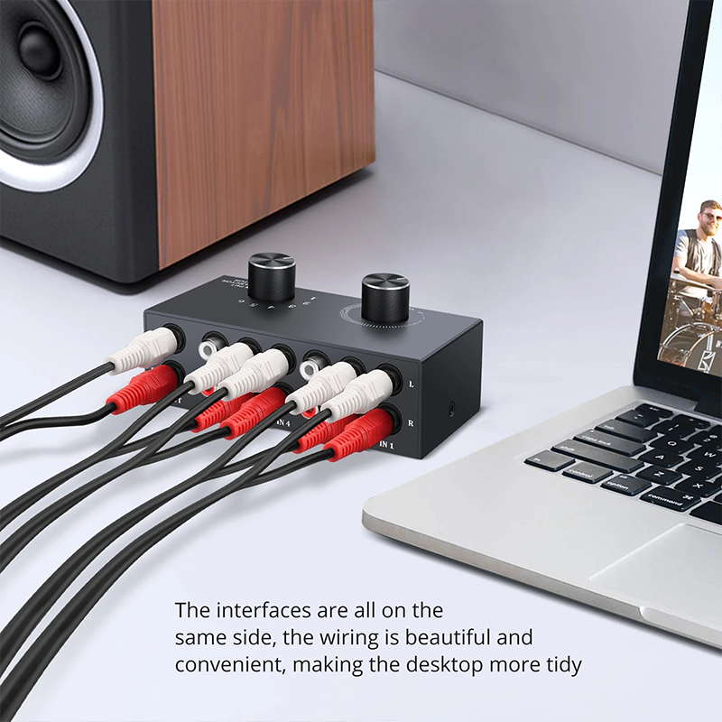 6 Way Audio Switcher Selector  - Musical Instrument Vector review and price