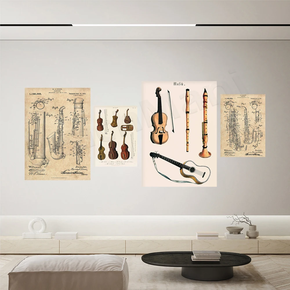 Music print, vintage violin vi - Musical Instrument Viola review and price