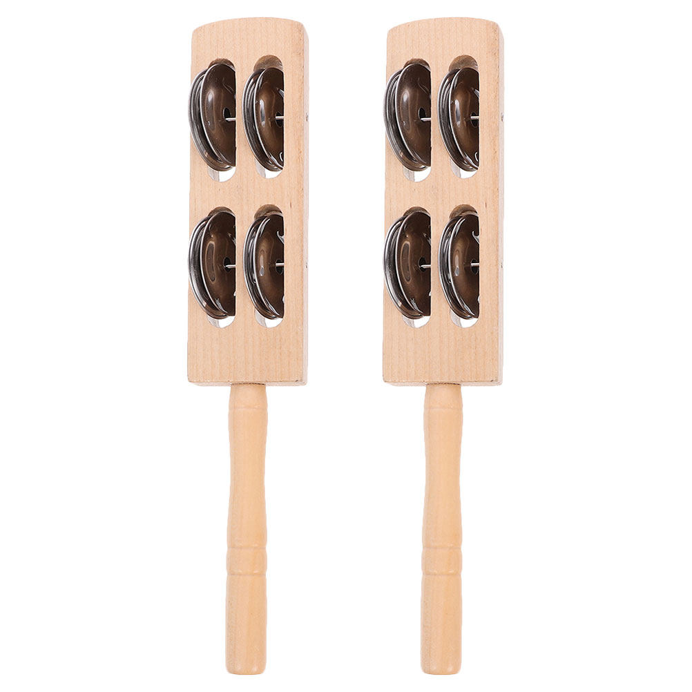 2Pcs Shaking Bell Wooden Percu - Musical Instrument You Shake review and price