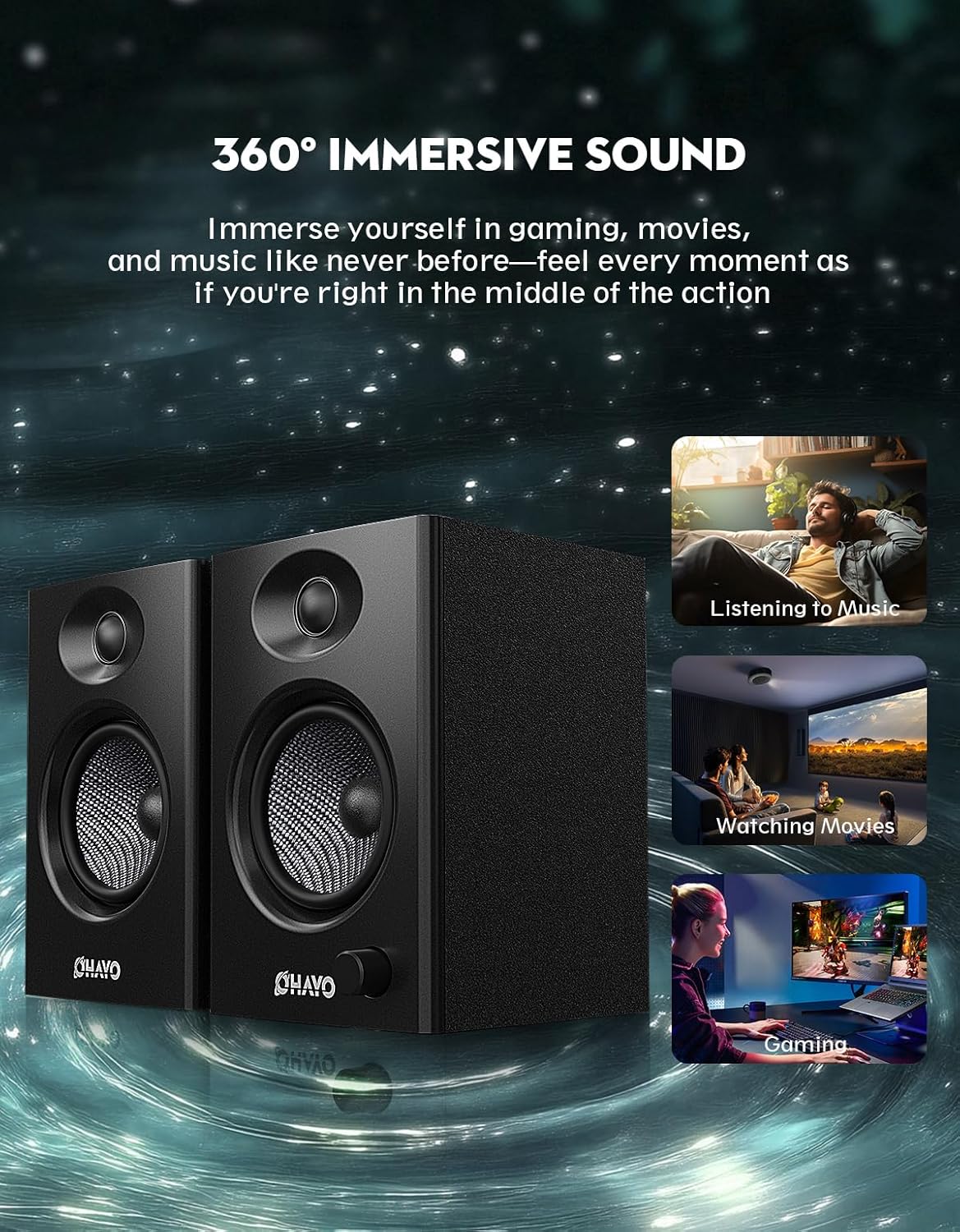 OHAYO 60W Computer Speakers fo - Musical Instrument Vector review and price