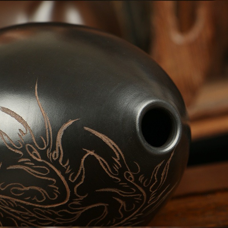 8 Holes Ocarina Black Portable - Musical Instrument Drawing review and price