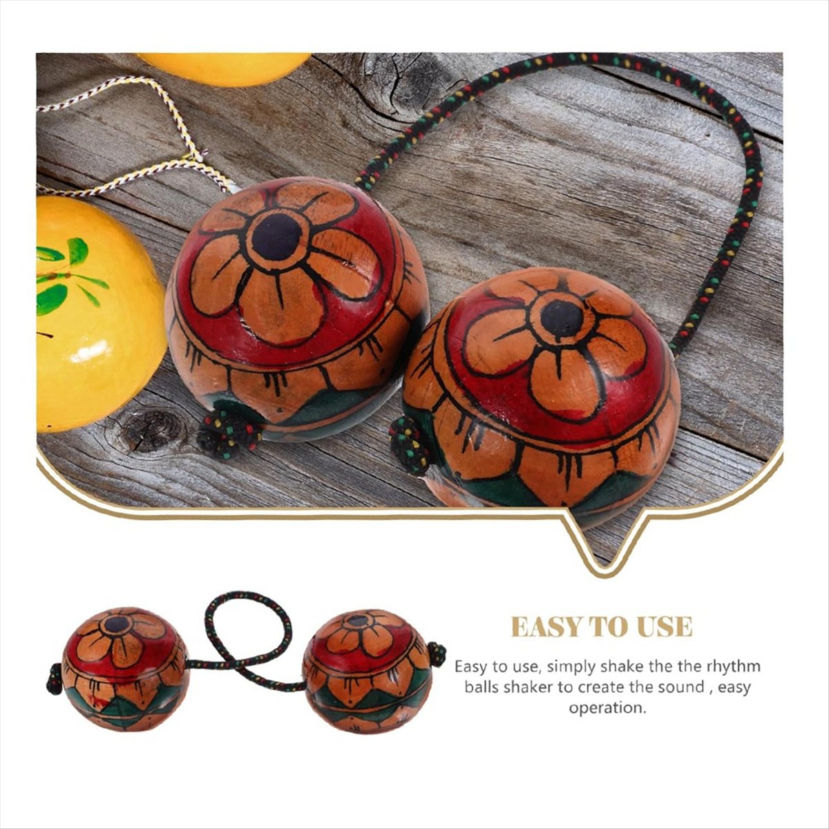 【HOT!TURE】Hand Drawn Maracas M - Musical Instrument You Shake review and price